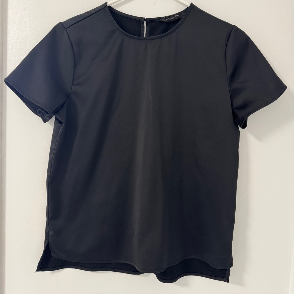 Banana Republic Factory Black Boxy T-Shirt